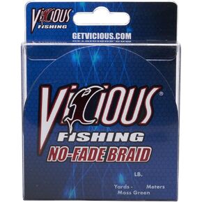 Vicious Fishing No-Fade NBPG10 Fishing Line 10lb Test 150yd, Moss Green