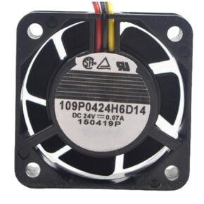 109P0424H6D14 Fan 4CM for 24V 0.07A 4020 40X40X20MM 3-Wire Cooling Fan