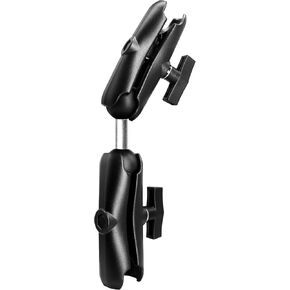 Aluminum Two Medium(5.9") Double Socket Arm with Dual Ball Adapter for 1.5 Inches/C Size / 38mm Ball Accessories, Powerful Clamp, 360° Adjustable, Compatible with RAM Mount, iBolt and More