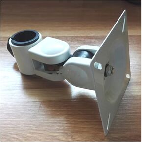 20kg LCD-6T Full Motion 10" 24" 27" Tiltable Swivel LCD Wall Bracket Extendable 360 Rotate Monitor Pipe Mount(White)