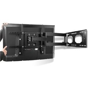 Full Motion 32-70" LCD LED TV Wall Mount Rack with Long Arms Max. VESA 700x400mm Heavy Duty Wall Bracket Hold 176lbs