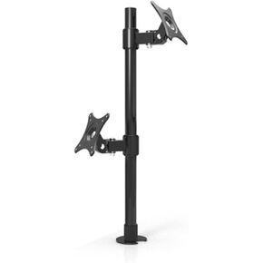 Grommet Mount 13-24" Dual Screen Monitor Holder Lifting Full Rotation 2 LCD LED TV Mount Bracket