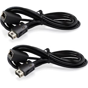 SNES Classic Controller Extension Cable 1.8M / 6ft (2-Pack) Power Cord for Super SNES Classic Edition Controller (2017) Wii Classic Controller and Mini NES Classic Edition (2016)