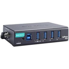 Moxa 4-Port Industrial-Grade USB 3.2 Hub, 0 to 60C Operating Temperature