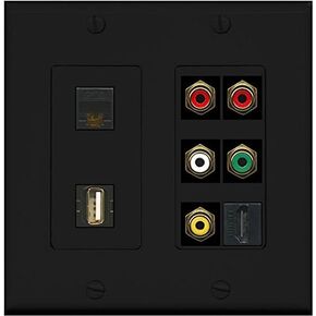 ريتيف (2 عصابة مركبة USB HDMI CAT6 RCA RED/GREEN WARL