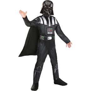 STAR WARS Boys Deluxe Darth Vader Costume, Kids Halloween Costume, Child - Officially Licensed Small in Saudi Arabia