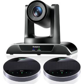 Tenveo Conference Video Camera System Bundle 20X Optical Zoom 1080P 60FPS USB3.0/HDMI PTZ Camera and MagiCall-EX Daisy Chain Bluetooth Wireless Conference Speakerphone for Conference Church Services