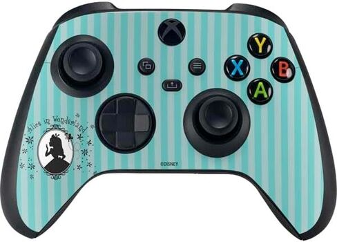 Skinit Decal Gaming Skin Compatible with Xbox Series X Controller - Officially Licensed Disney Alice in Wonderland (Animated) Mushrooms Print Pattern Design in Kuwait