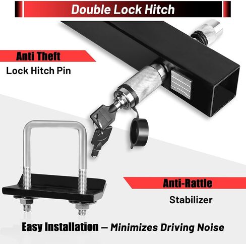 FORWODE Hitch Mount Bike Rack Fits 2 X 80 lbs Bicycle, Platform Bike Rack for Car SUV Truck, 2 Inch Receiver, Foldable Wobble Free, Locking Hitch,Fat and Standard in Saudi Arabia