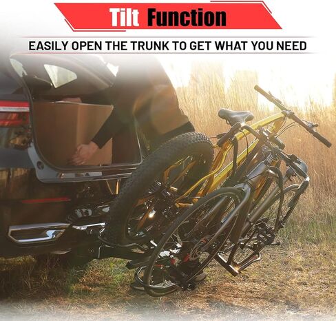 FORWODE Hitch Mount Bike Rack Fits 2 X 80 lbs Bicycle, Platform Bike Rack for Car SUV Truck, 2 Inch Receiver, Foldable Wobble Free, Locking Hitch,Fat and Standard in Saudi Arabia
