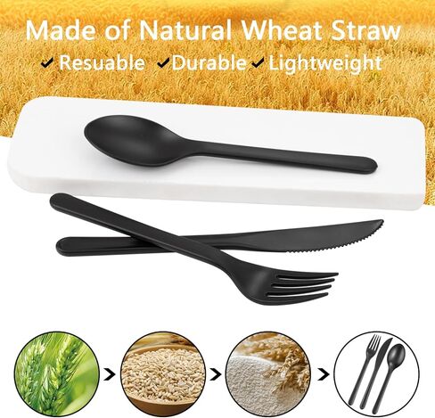 Supernal 180pcs Matt White Plastic Silverware Set - أدوات المائدة القابلة لإعادة الاستخدام - ملاعق ، سكاكين ، شوك - غسالة صحون وميكروويف آمنة in Kuwait