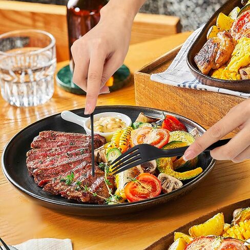 Supernal 180pcs Matt White Plastic Silverware Set - أدوات المائدة القابلة لإعادة الاستخدام - ملاعق ، سكاكين ، شوك - غسالة صحون وميكروويف آمنة in Kuwait