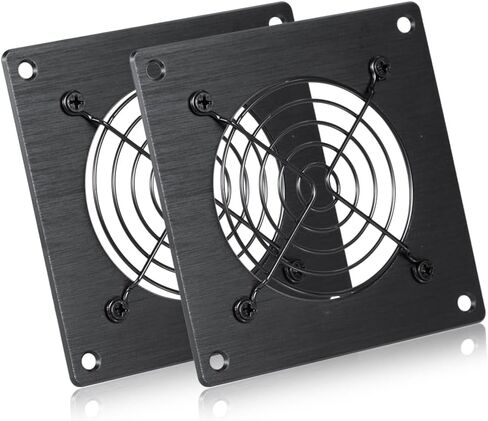 80mm Ventilation Grille for PC Computers & AV Electronic Cabinets - Includes Fan Mounting Bracket, Protective Mesh Panel, Optimizes Server Cabinet Airflow & AV Rack Cooling in Kuwait