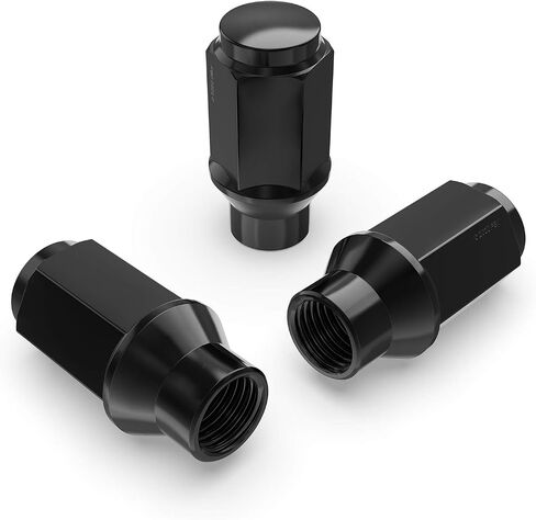 24 قطعة من صواميل العروة المنتفخة باللون الفضي الكروم - 1/2 × 20 خيط - طول 1.75 بوصة - طراز ET - ساق مقعد مستدقة مخروطية مخروطية - نهاية مغلقة - متوافقة مع عجلات المركبات ذات 6 عجلات in Saudi Arabia
