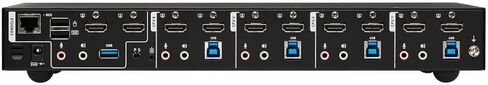 Tripp Lite 4-Port DisplayPort KVM Switch, Control Two Devices with Two Monitors Desktop Switch, UHD 4K @ 60Hz Video, Two USB 3.2 Gen 1 Ports, 3-Year Warranty (B006-DP2UA4) in Kuwait