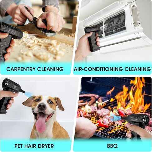 Duster Air Duster 250000 دورة في الدقيقة منفاخ هواء اللاسلكي مع 4 تروس قابلة للتعديل الكهربائية لتنظيف لوحة المفاتيح كمبيوتر in Saudi Arabia