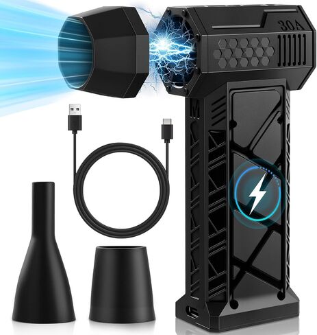 Duster Air Duster 250000 دورة في الدقيقة منفاخ هواء اللاسلكي مع 4 تروس قابلة للتعديل الكهربائية لتنظيف لوحة المفاتيح كمبيوتر in Saudi Arabia