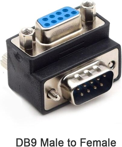 DB9 Serial Port Head DB9 Solderless Connector RS232 Connector 485 Male Head 1pcs and Female Head 1pcs(Female to Male) in Saudi Arabia