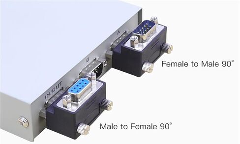 DB9 Serial Port Head DB9 Solderless Connector RS232 Connector 485 Male Head 1pcs and Female Head 1pcs(Female to Male) in Saudi Arabia