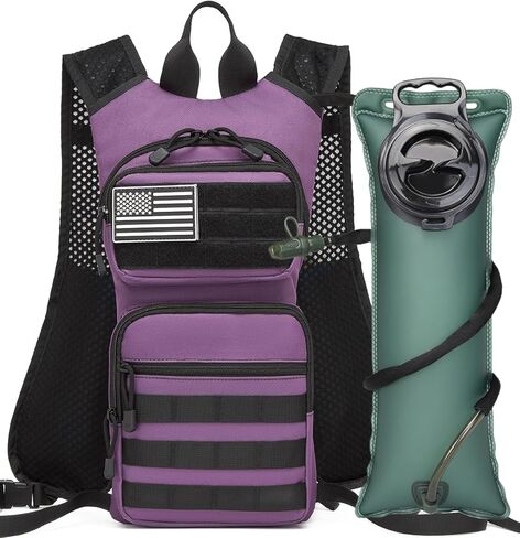 ATBP Running Hydration Vest Pack Thermal Insulation 3L TPU Water Bladder Tactical Backpack Bag for Cycling Hiking Daypack Men & Women in Kuwait