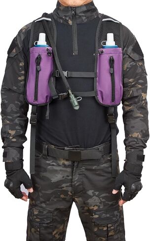 ATBP Running Hydration Vest Pack Thermal Insulation 3L TPU Water Bladder Tactical Backpack Bag for Cycling Hiking Daypack Men & Women in Kuwait