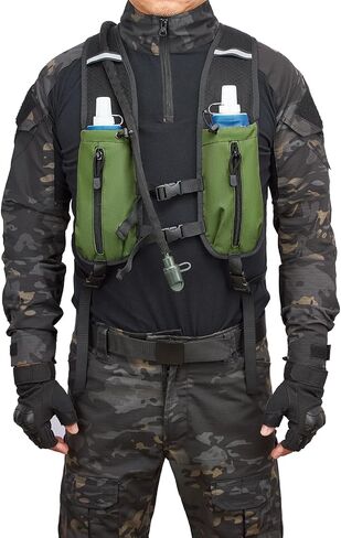 Insulated Hydration Pack Hiking Water Backpack Running Vest with 3L TPU Bladder Bag for Marathon Cycling Men in Kuwait