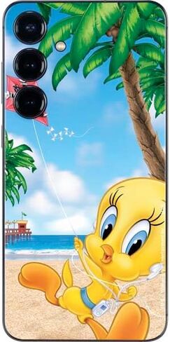 Skinit Skinit Phone Skin متوافق مع Galaxy S24 - Looney Tunes مرخص رسميًا Tweety Bird Ipod Design in Kuwait