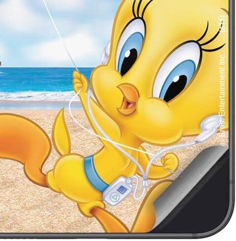 Skinit Skinit Phone Skin متوافق مع Galaxy S24 - Looney Tunes مرخص رسميًا Tweety Bird Ipod Design in Kuwait