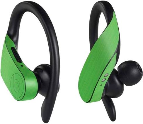 Skinit Decal Audio Skin Compatible with PowerBeats Pro - Orange Carbon Fiber Specialty Texture Material Design in Saudi Arabia