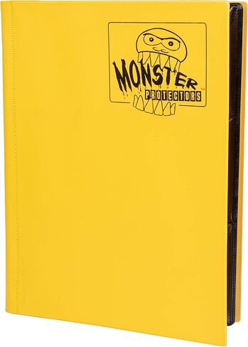 Monster Binder- 9 Pocket Side Loading Trading Card Album - Matte White w/White Pages -Holds 360 Standard Size TCGs - Compatible w/Yugioh, Magic The Gathering, Pokémon & Sports Cards - Secure Storage in Saudi Arabia