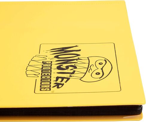 Monster Binder- 9 Pocket Side Loading Trading Card Album - Matte White w/White Pages -Holds 360 Standard Size TCGs - Compatible w/Yugioh, Magic The Gathering, Pokémon & Sports Cards - Secure Storage in Saudi Arabia