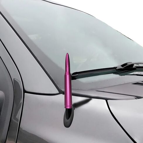 Chrome Bullet Antenna Replacement Ford F150 F250 F350 Ram1500 2500 Universal Jeep Wrangler Toyota Tundra (5.5 inches) in Kuwait