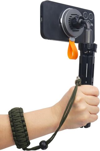 Rigdance Adjustable Camera Wrist Strap Lanyard with 1/4-20 Screw for Insta 360 X3, X2, for DJI Pocket 3, Universal Hand Strap for Selfie Sticks, Action Cameras, DSLR Cameras (Black) in Saudi Arabia