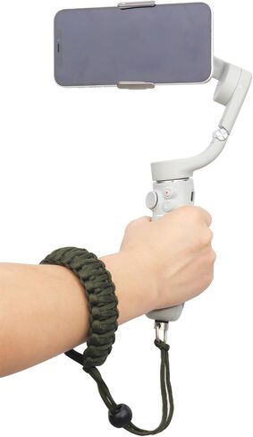 Rigdance Adjustable Camera Wrist Strap Lanyard with 1/4-20 Screw for Insta 360 X3, X2, for DJI Pocket 3, Universal Hand Strap for Selfie Sticks, Action Cameras, DSLR Cameras (Black) in Saudi Arabia