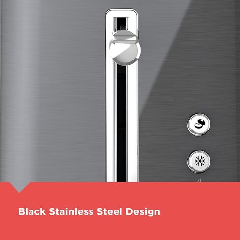 محمصة Black & Decker 2-slice مع وظائف الضغط على الفتحة الواسعة الإضافية ، محدد الظل ودرج فتات الأرجوحة ، الفولاذ الأسود/المقاوم للصدأ in Saudi Arabia