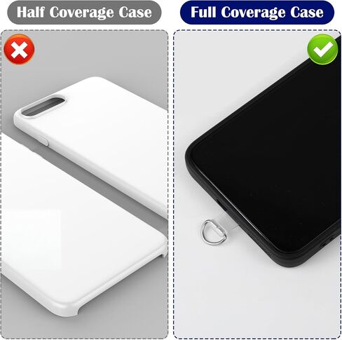 12 Pcs Phone Tether Tab, Universal Phone Lanyard Patch Transparent Cellphone Strap Replacement Part Without Adhesive for Most Smartphone Case in Saudi Arabia