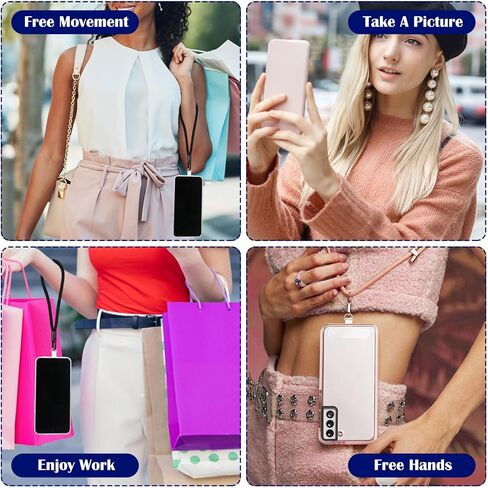 12 Pcs Phone Tether Tab, Universal Phone Lanyard Patch Transparent Cellphone Strap Replacement Part Without Adhesive for Most Smartphone Case in Saudi Arabia