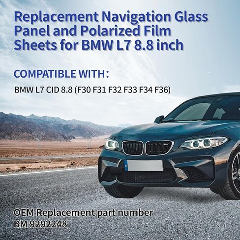 Esnavscren 8.8 في شاشة الزجاج شاشة عرض لوحة عرض للاستبدال لـ BMW L7 CID High 3 Series F30 F32 F32 F33 F34 in Kuwait