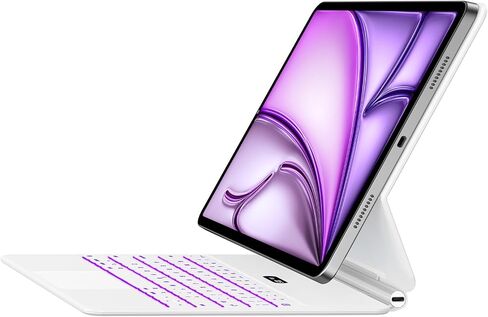 Magic Keyboard for iPad Air 13(M3 2025/M2 2024) & iPad Pro 12.9(6th/5th/4th/3rd Gen), Slim Case with Keyboard, Lightweight Keyboard Case with Multi-Touch Trackpad, 7-Color Backlit,Black in Saudi Arabia