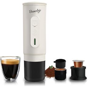 H02 PRO Portable Espresso Maker, Electric Coffee Machine for Travel, Espresso Machine Fits Ground Coffee & NS Capsule, 20Bar Mini Coffee Maker with Self-Heating, for Camping, Hiking, Office