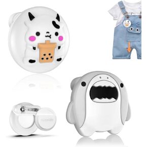 4 Pack for AirTag Holder with Pin, Soft Silicone Cute Air tag Holder for Kids Hidden Airtag Case Waterproof airtag Accessories for Child, Elderly, Pets Collar, Clothes, Shoe, Backpack