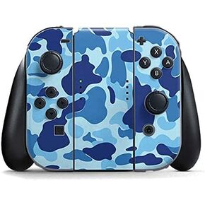 Skinit Decal Gaming Skin Compatible with Nintendo Switch (2017-2021) Joy-Con Controller - Red Street Camo Design
