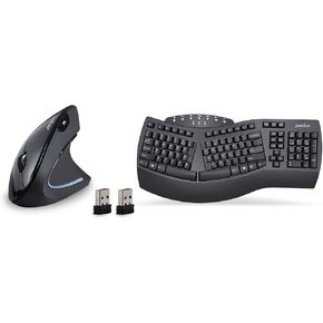 Ergonomic Bundle PERIBOARD-612 Wireless Ergonomic Keyboard with PERIMICE-713 Wireless Vertical Mouse