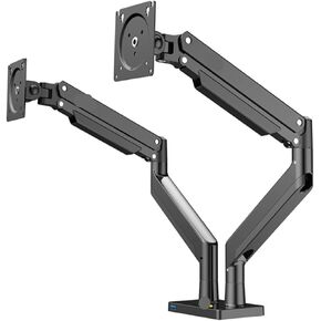 سبيكة الألومنيوم 22 "-32" شاشة LCD المزدوجة شاشة Mount Gas Spring Arm كاملة الحمل دعم حامل الحمل 3-15 كجم لكل منهما
