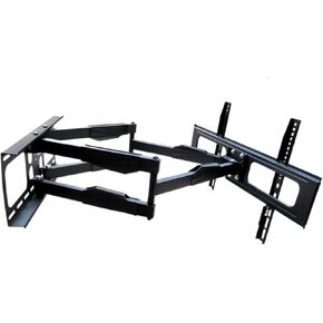 DL-D-A64L 60kg 70" 65" 600x400 Retractable Heavy Duty Swing Double Arm LCD Bracket Swing Tv Wall Mount