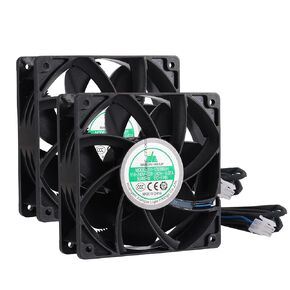 XY-12038B2H High Air Volume Fan, EC Brushless Fan XY12038B2H 110V-240V 0.06A 12CM 120×120×38mm 50/60HZ Cabinet Case Cooling Fans 2PCS