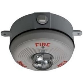 System Sensor PC2WK White, Two-Wire, Ceiling-Mount Outdoor Horn Strobe