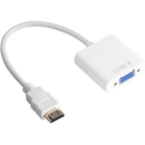 aqxreight to VGAHDMI to VGA AdapterHDMI VGA Adapter with Cable T Type Connector for PS3 White VGAHDMI Ad ConverterMicro Connector (White)