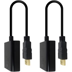 2pcs HDMI to VGA Converter, Gold-Plated Adapter for Computer, Desktop, Laptop, PC, Monitor, Projector, HDTV, for Chromebook, for Raspberry Pi, for Roku, for Xbox & More, Up to HD 1080p Upgraded