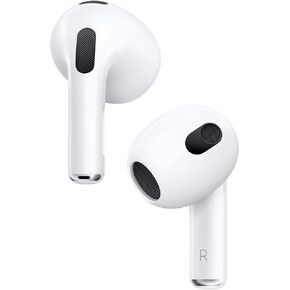 Apple AirPods (3rd Generation) Wireless Earbuds with MagSafe Charging Case. Spatial Audio, Sweat and Water Resistant, Up to 30 Hours of Battery Life. Bluetooth Headphones for iPhone